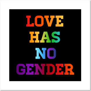 PRIDE MONTH 2021 - LOVE HAS NO GENDER RAINBOW Posters and Art